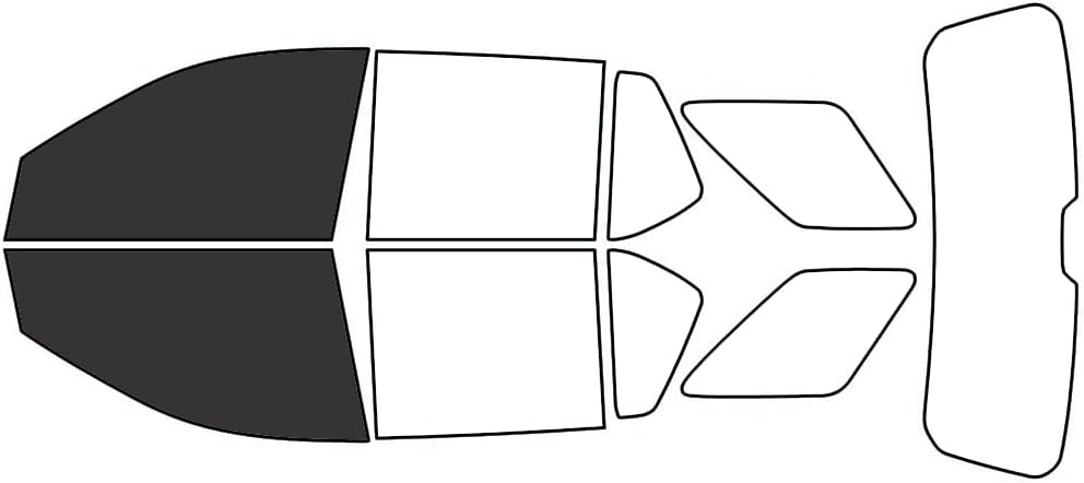 Rvinyl Window Tint Kit Compatible with Chevrolet Traverse 2018-2023 - Black 20% - Single Ply No Bubble Film - Do it Yourself Vehicle Front Precut Kit