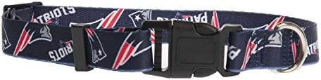 Littlearth Unisex-Adult NFL New England Patriots Pet Collar, Team Color, Medium