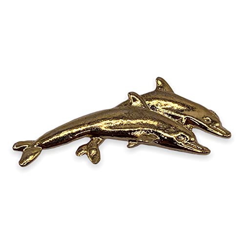 Stockpins Double Dolphin Lapel Pin - Perfect Gift For Animal Lovers And Pins For Backpacks, Cute Pins For Jackets And Hats, Dolphin Brooch Pin, Dolphin Pins #TOP15