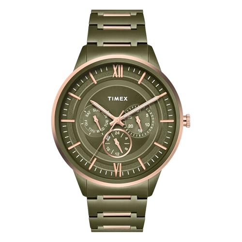 Image of TIMEX Analog Watch for Man with Round Dial & Water Resistant Men's Wrist Watches
