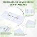 MCR66849208, MCR66849219 Filter Cover Decor Compatible With LG Refrigerators LMRS28596D LMRS28596S LMRS28626D and More, Fresh Air Filter Cover replacement 4957379 AP6892370 ACW75477501 MCK703881