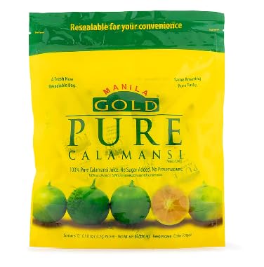 Product of the Philippines Manila Gold Pure Calamansi 12 packets 6 Fl Oz per Pack of 4