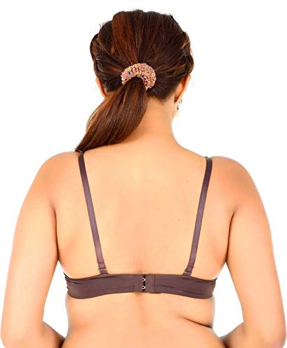 Image of Brachy Women's 85% Polyamide, 15% Elastane Heavily Padded Underwire Push Up Bra Pink