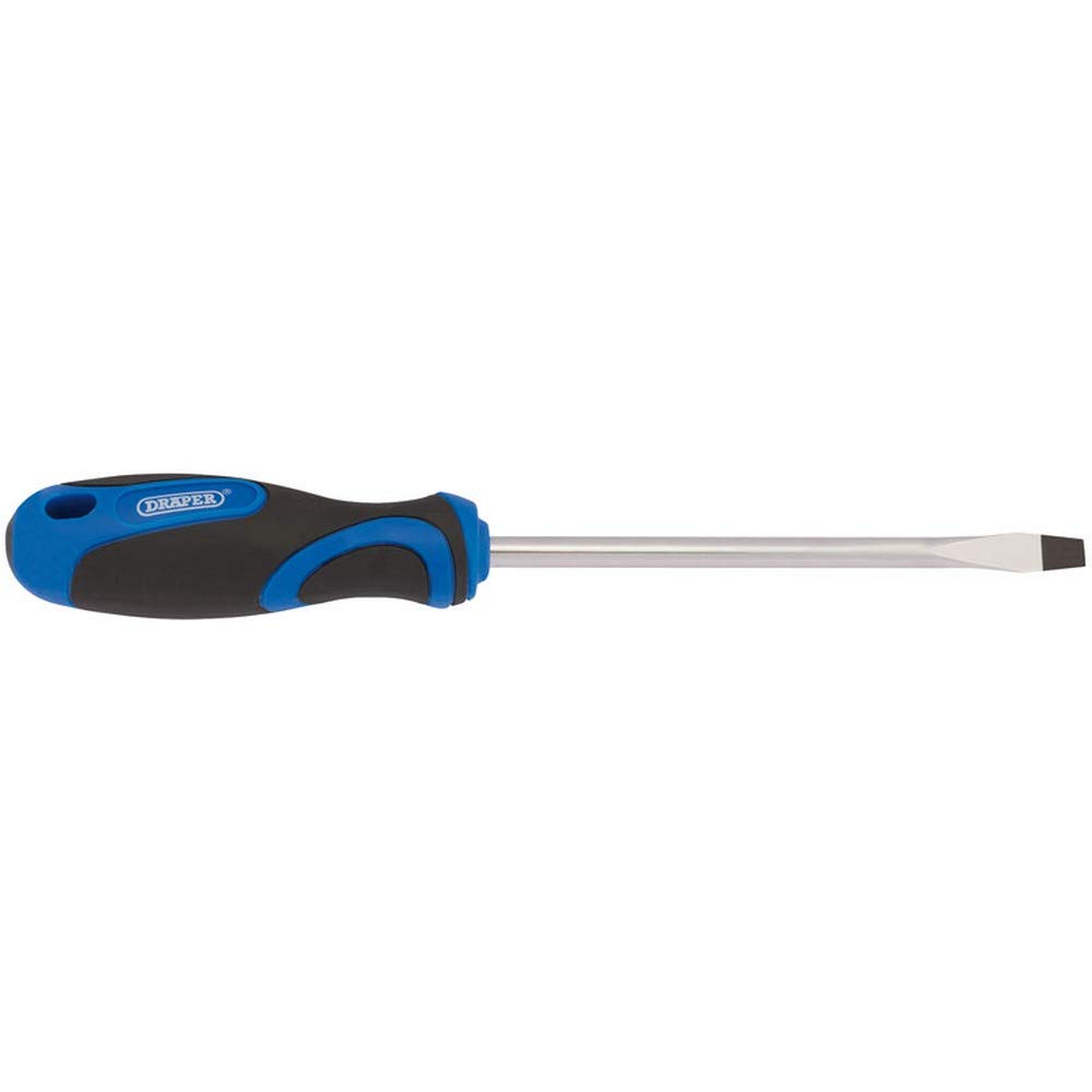 Draper Soft Grip Plain Slot Screwdriver - 150mm x 6mm Blade - Steel