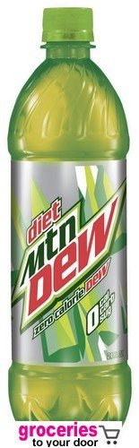 Mountain Dew Diet Soda, 24 oz Bottle (Pack of 18)