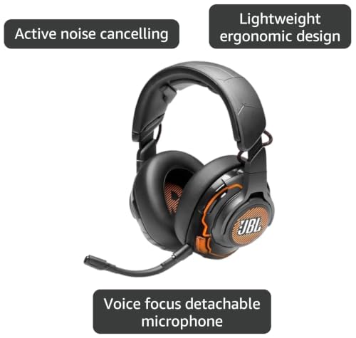 JBL Quantum One - USB wired over-ear professional gaming headset with head-tracking enhanced JBL QuantumSPHERE 360, Active noise cancelling and Hi-Res certified sound (Black) - image 3