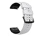 ANBEST Pulsera de Silicona Compatible con Garmin Fenix 5X/Fenix 6X Correa, 26mm Correa de Repuesto de Liberación Rápida para Fenix 6X Pro/Fenix 5X Plus/Fenix 3HR/Fenix 3, Blanco/Negro