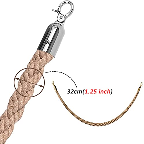 Corde de guidage en velours 3 m pour sécuriser les accès et files d'attente d'hôtels