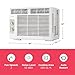 Frigidaire 5,000 BTU Window-Mounted Air Conditioner, Cools Up to 150 Sq. Ft., Quiet Operation, Effortless Temperature Control, 2 Fan Speeds, Auto Restart, White
