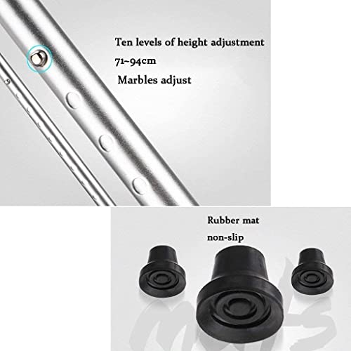 Canne de marche stable en aluminium bleu pour éviter les chutes - 6