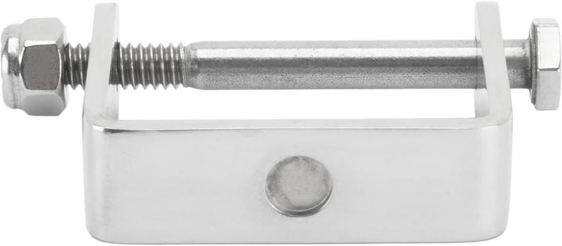 Speedway Motors Stainless Steel Spring Clamps for 1-3/4” Wide Leaf Springs, Polished Finish Alignment Hardware Keeps Springs Centered, Fits Early Ford & Hot Rod Applications, Pair
