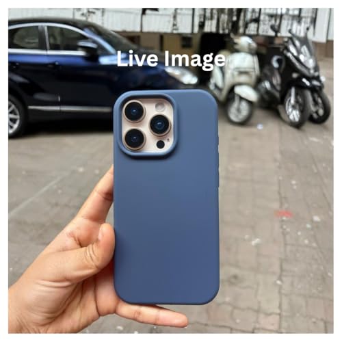 Image of Liquid Silicone Case Compatible for iPhone 15 Pro Max | Slim Back Cover | Soft Touch Bumper | Shockproof Drop Protection | Microfiber Cloth Inside | Sleek Solid Design