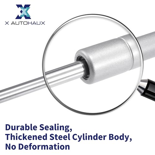 Image of X AUTOHAUX 2 Pcs 30inch 100lb /445N Silver Tone Lift Supports Struts Shocks Gas Spring with Wrench Universal for RV Car Truck Boat