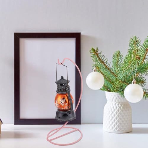 DELORIGIN 6 Stück Ornament Ausstellungsständer Aufhänger Glaskugel Eisendrahtständer Hängehaken Gestell Für Terrarium Hexenkugel Dekor DIY Kunsthandwerk (Pink)