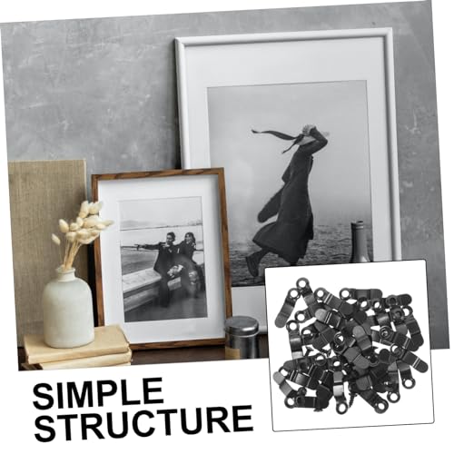 Image of TEHAUX 1set Picture Frame Backing Clips Hardware Clips for Hanging Photos and Art for Wall Craft Projects