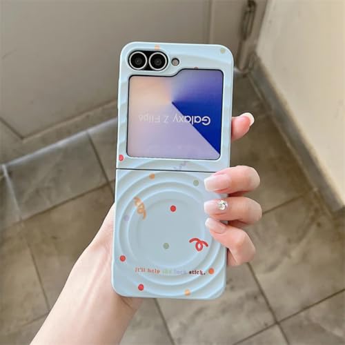 Coque Galaxy Z Flip7 à pois colorés, l'accessoire idéal au bureau
