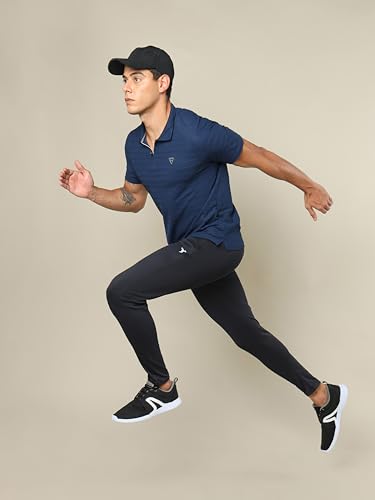 Image of TECHNOSPORT Men's Polyester Slim Fit Polo T-Shirt - (P691 P) Pack of 1