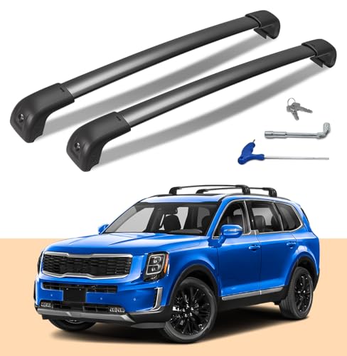 HmmtyRack Roof Rack Cross Bars Compatible with 2019-2025 Kia Telluride S SX SX-P EX with Lock