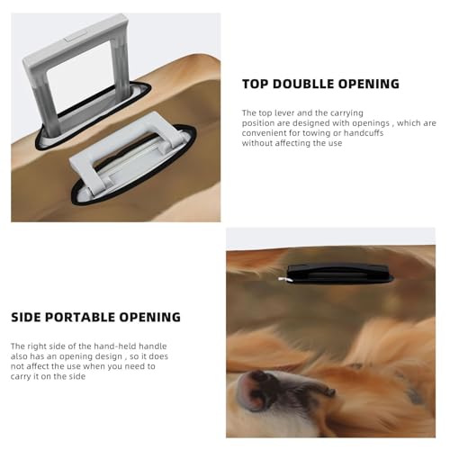 Travel Luggage Covers For Suitcase, Golden Retriever Elastic Suitcase Protector Washable Anti-Scratch Suitcase Baggage Cover Luggage Protector Fits 18-32 Inch Luggage4