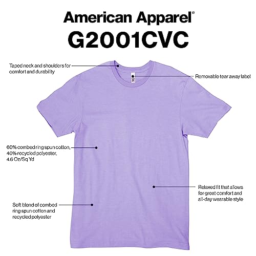 American Apparel Unisex CVC T-Shirt, Style G2001CVC, 2-Pack2
