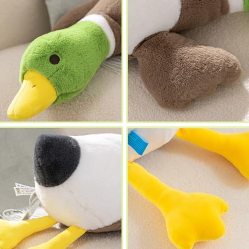 Canard colvert en peluche doudou doux oiseau réaliste 29.5 cm collection faune