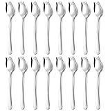 Hunnycook 16-Pack Sporks, 7.2 Inch Sporks Stainless Steel, Metal Spork Set for Pasta, Soup, Dessert, Household Use, Camping, Hiking