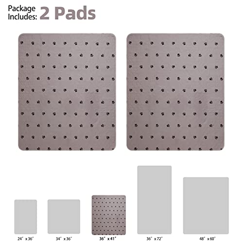 Pupteck Washable Pee Pads For Dogs - Waterproof Reusable Puppy Potty Training Pads Whelping Mat - Fast Absorption Non-Slip Pet Food Feeding Mat - Pad For Small Animals #TOP1