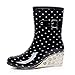 YWLINK Botas De Lluvia Mujer Hunter Zapatos CuñA Botas De Lluvia Hebilla...