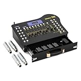 Wireless DMX 512 Console and MIDI Operator 192 Channel Light Controller with Drawer Design includes Transmitter & 4 Rechargeable Receivers for Live Concerts KTV DJs Clubs