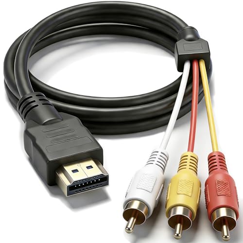 HDMI to RCA Converter, 1080P AV to HDMI Adapter Cord