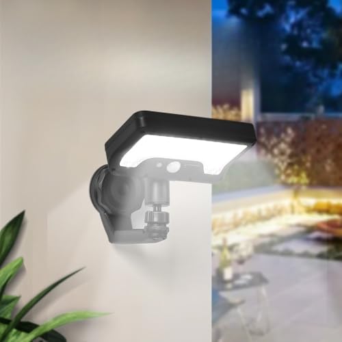 OTSOFDWL Solar Magnetic Motion Sensor Outdoor Light, 3 Installation Ways, Dual Solar/USB Charging, 360° Rotatable 500LM LED, Weatherproof for Patio Driveway Garage (1 Pack)