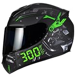 Casco da Moto Modulo Casco Integrale Integrato Casco da Motociclista Omologato DOT/ECE Casco da Motociclista Modulare Casco da Moto per Uomo Donna Casco da Go-Kart L,L/59-60CM