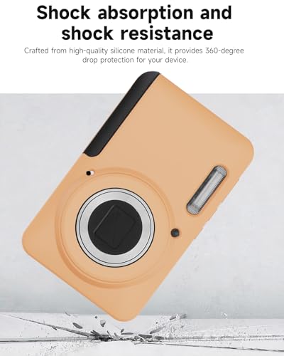 Funda silicona para cámara Kodak PIXPRO FZ55 color naranja miniatura 6