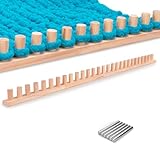 LITURTOO 70' Chunky Blanket Loom - Loom for DIY Throw Blankets, Adjustable Size Hand Knitting Yarn Chunky,No Needles Required,Beginner Friendly Yarn Craft