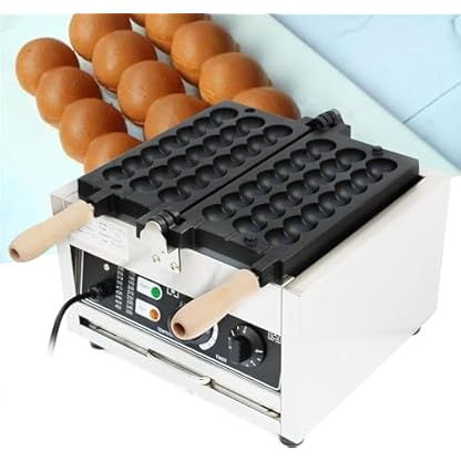 Waffelbissen Bubble Waffle Maker Machine Antihaft-Pfanne Edelstahl Kommerzielle, 1500W Kommerzielle Bubble Waffeleisen Waffelball Maker – Bild 4