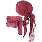 [CTIRCHIU] 海賊スカーフとな腰帯 通気性 で日よけに アウトドアやパーティー用海賊コスチュームアクセサリー