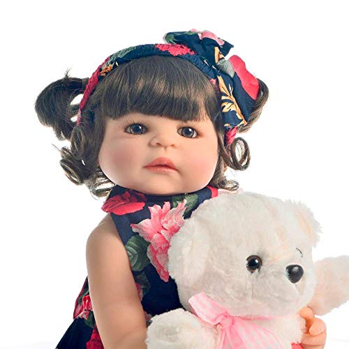 Bebê Reborn de Silicone - Boneca Bebê Reborn Menina Realista