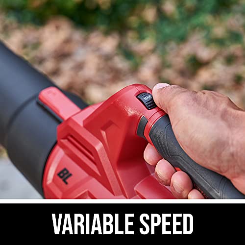 Image of SKIL BL4714B-10 PWR CORE 20 Brushless 400 CFM Leaf Blower Kit, Includes 4.0Ah Battery and Charger