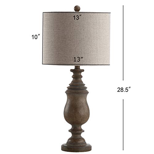 Lámpara de mesa de resina JONATHAN Y 28.5 pulgadas marrón miniatura 4