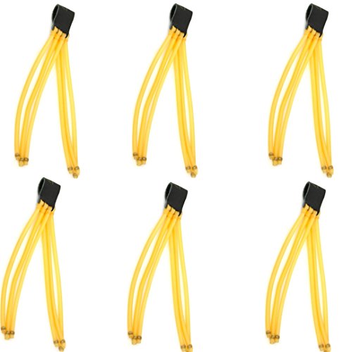 COSORO 6 X 6 bandes Lance-pierre Bandes en caoutchouc Chasse Catapultes Bandes en caoutchouc Cover