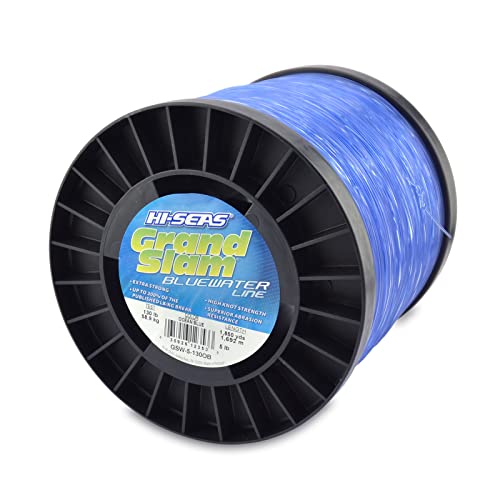 HI-SEAS Grand Slam Bluewater Monofilament Fishing Line, 130 lb, Ocean Blue, 1850 yd