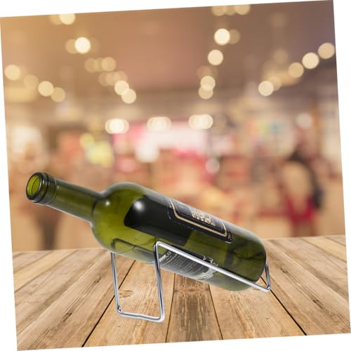 Soporte para botella de vino de hierro minimalista 2 pcs miniatura 6