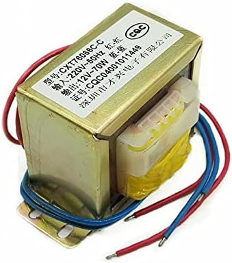 Power transformador 70W Coil Audio Transformer EI66 DB-70VA 220V to AC single/double6V12V18V24V Amplifier Low Frequency Isolated (Color : 220V Double, Output Voltage : AC15V)