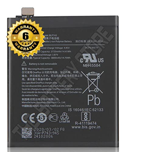 Image of Original BLP743 Battery for OnePlus 7T HD1900 HD1901 HD1903 HD190 HD1907 Battery with 6 Month Warranty *** (P221)