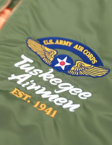 Tuskegee Airmen M5 Bomber Jacket Olive Green4