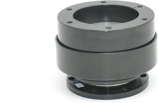 Steering Wheel Quick Release, Steering Wheel Short 70mm 6 Hole Racing Simulator Game Steering Wheel Quick Release Hub Adapter Fit use for MOZA Simagic M10 ABlack