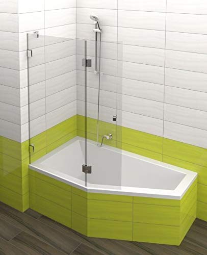 Bañera Galia 175 x 135 cm derecha + pies + desagüe + fijación