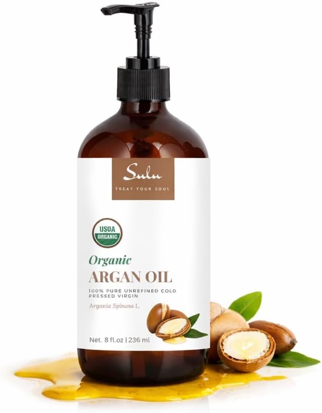 100% Pure Organic Cold Pressed Unrefined Virgin Moroccan Organ Oil (8 oz)