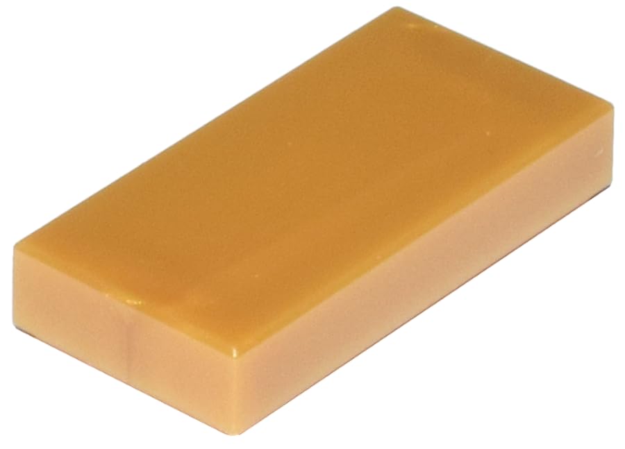 LEGO Tile 1x2, Part 3069, Building Block Component (Pearl Gold, 50, Bricks) โ image 1