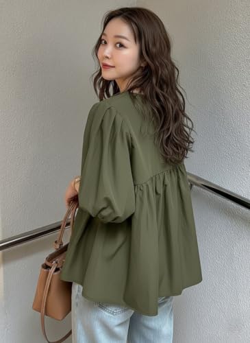 Image of Zilcon Women's Cotton Plain Styles Short Kurti for Women V-Neck Half Sleeve || Kurti for Woman || Short Kurtis for Woman